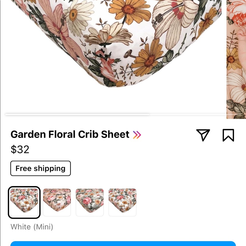 Baby crib sheet